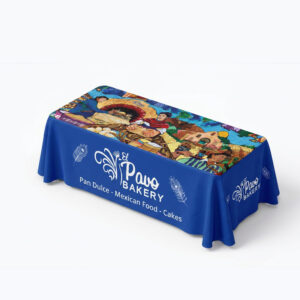 6' Table Cover 3 Sides (Open Back) *INCLUSIVE